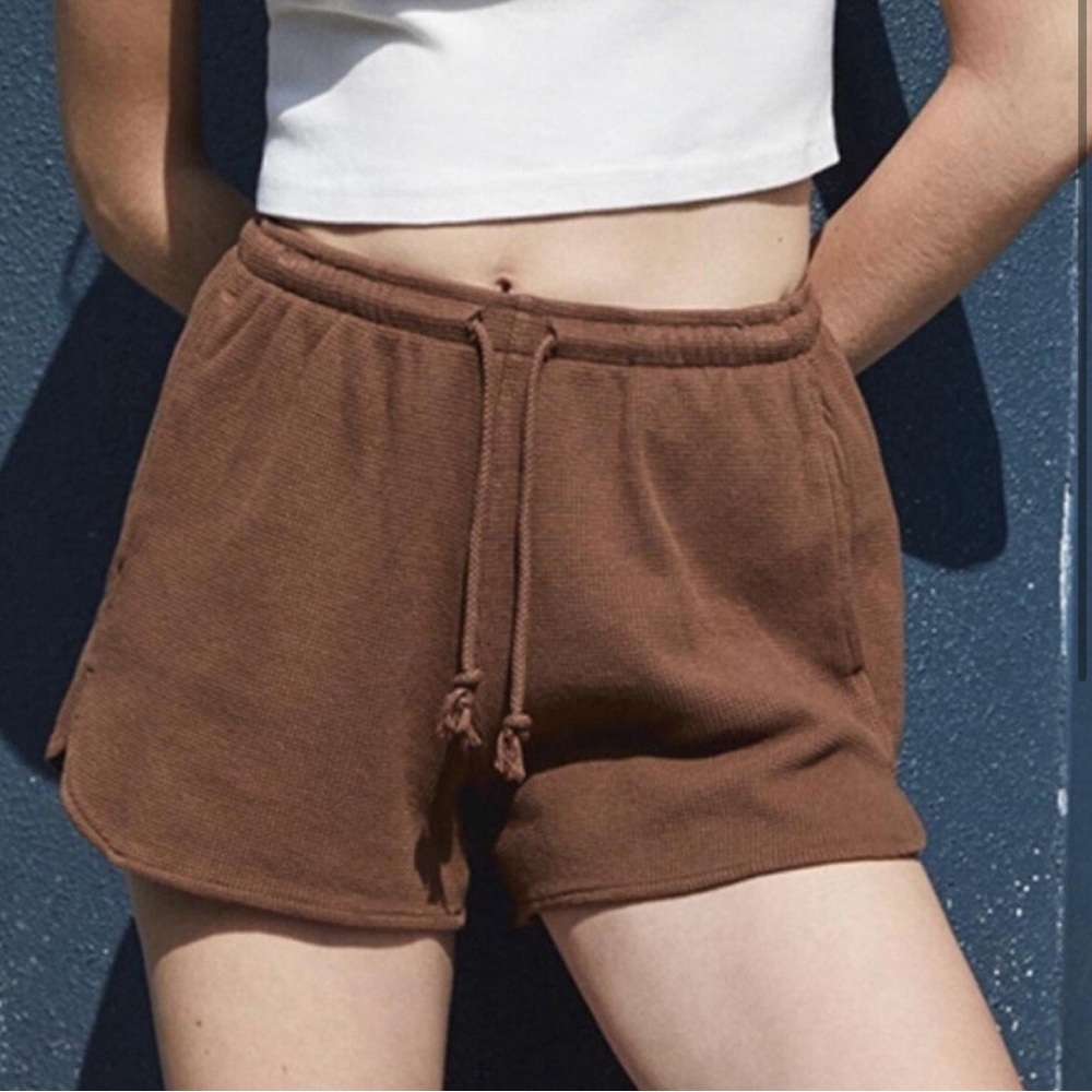 Brandy Melville Summer Thermal Brown Shorts